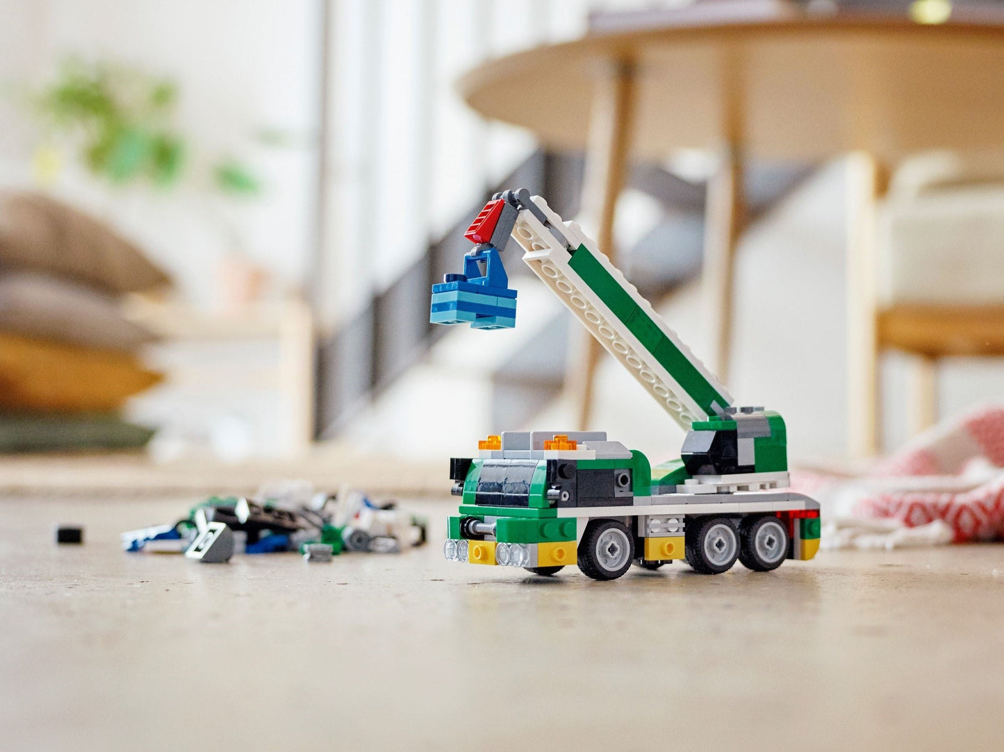 LEGO 31113 Race Car Transporter: Truck, Crane & Tugboat 3in1