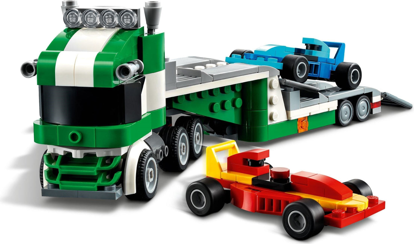LEGO 31113 Race Car Transporter: Truck, Crane & Tugboat 3in1