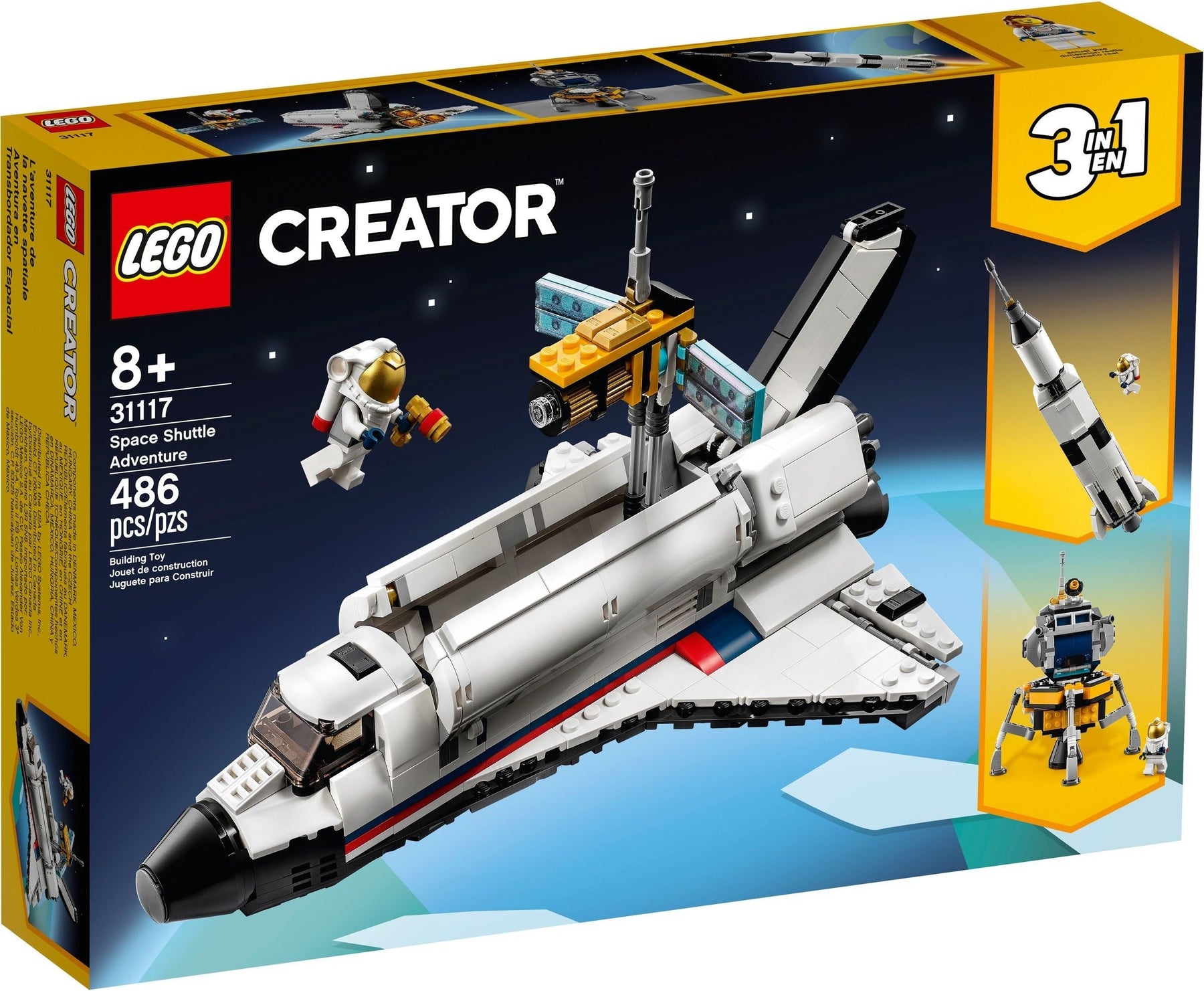 LEGO 31117 Space Shuttle 3-in-1 Rocket Lunar Lander - SuperSaverAU - view 1