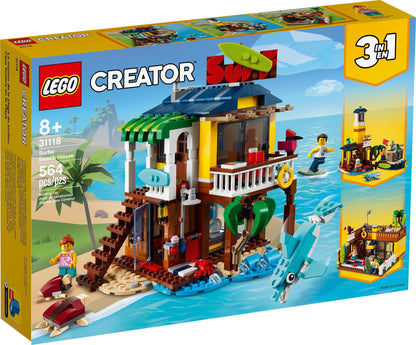 LEGO Creator 3 In 1 Surfer Beach House 31118 Dolphin Turtle
