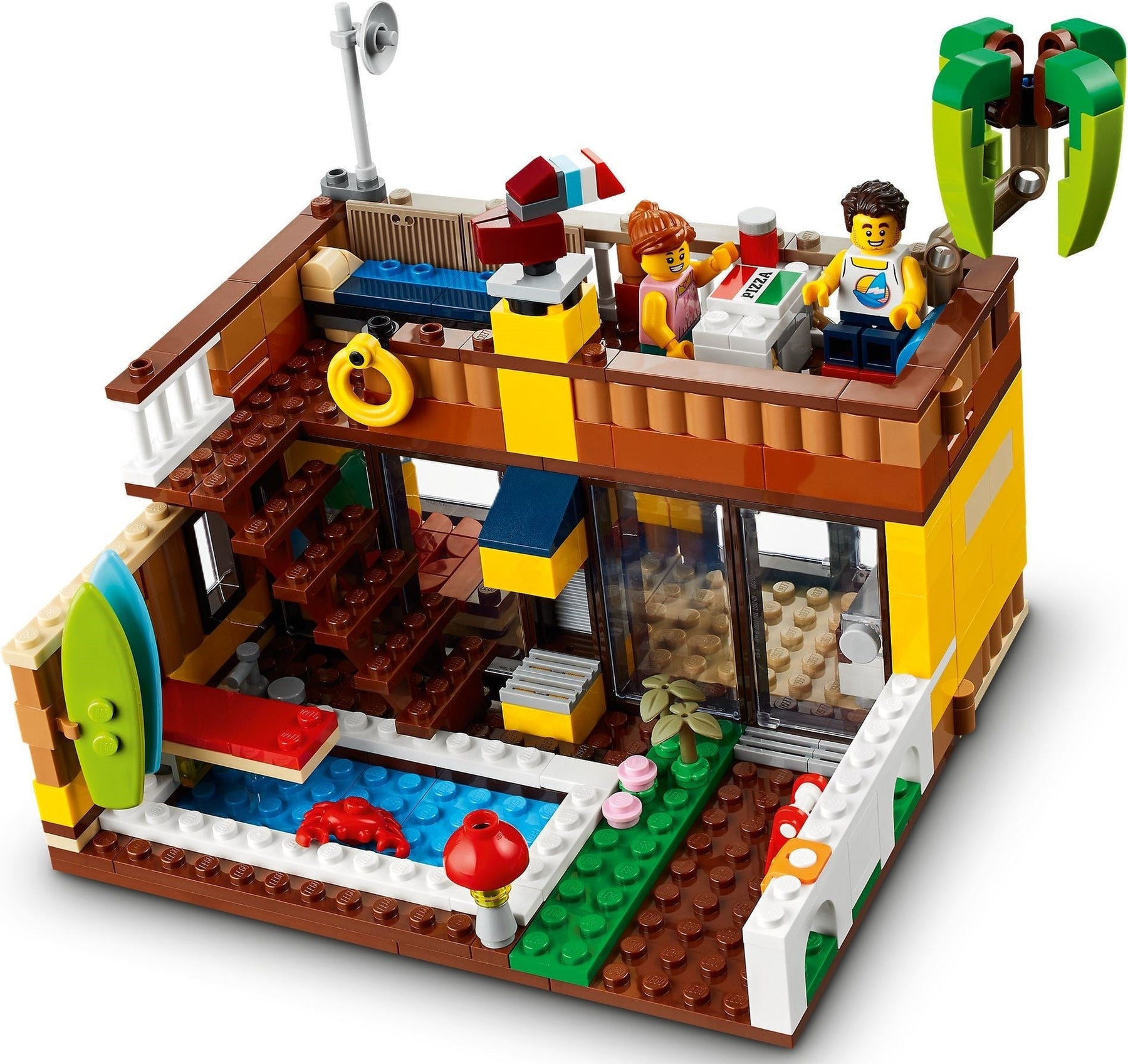 LEGO Creator 3 In 1 Surfer Beach House 31118 Dolphin Turtle - SuperSaverAU - view 7