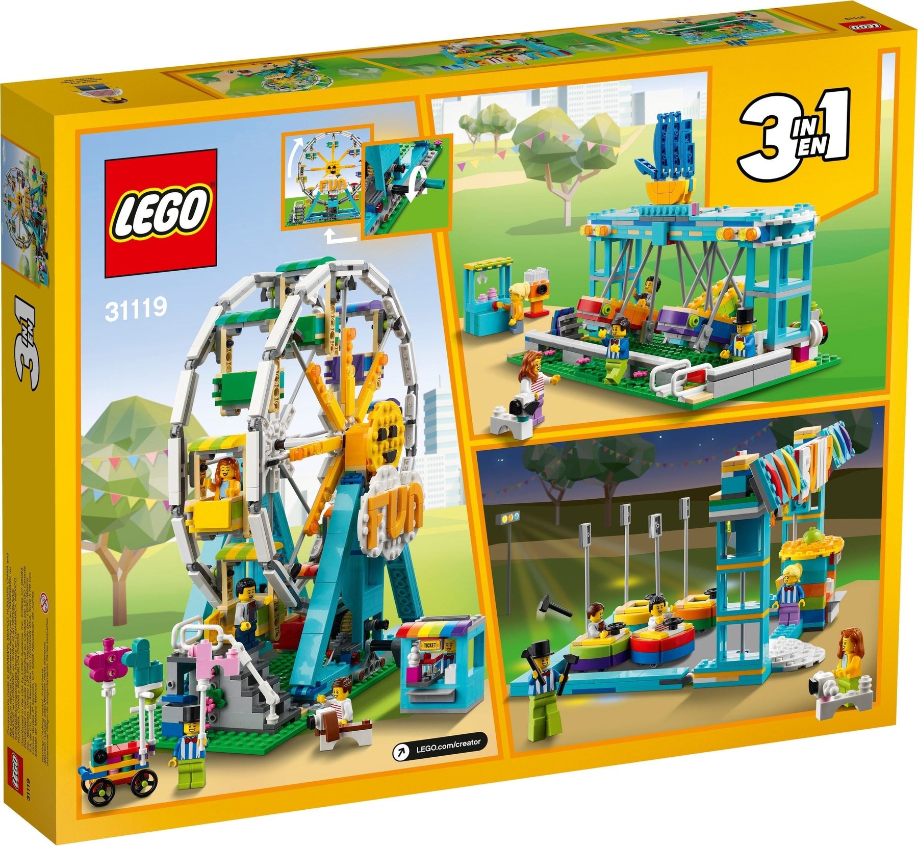 LEGO 31119 Creator 3in1 Ferris Wheel Amusement Park Set - SuperSaverAU - view 5