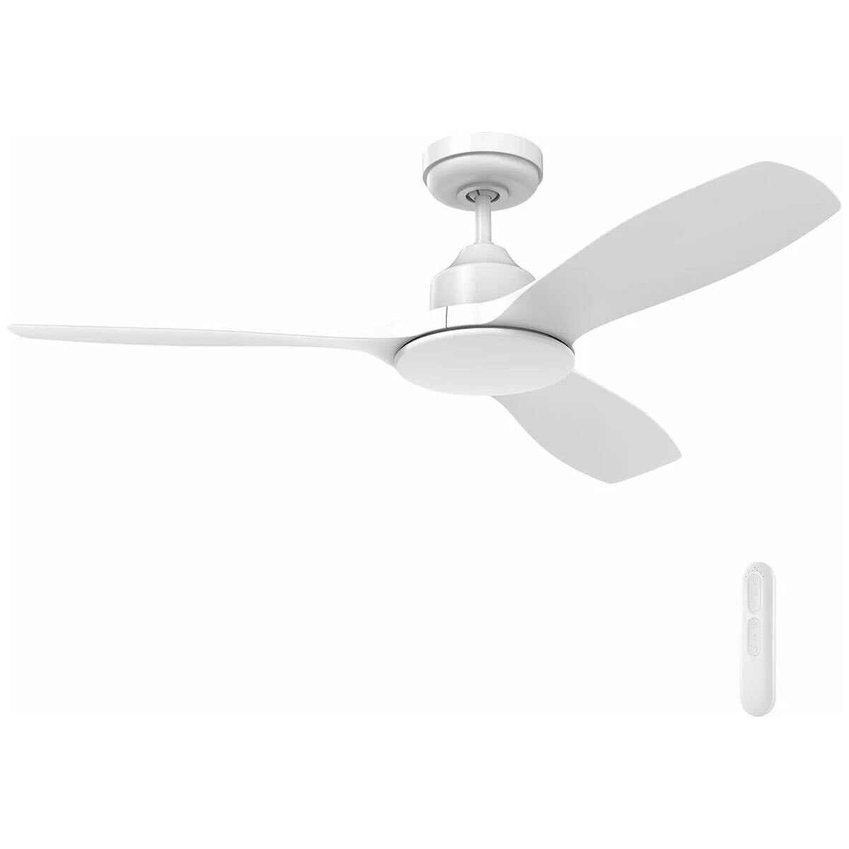 Mercator Raptor S 122cm DC Ceiling Fan - White, 35W DC Motor, 6-Speed Remote - FC970123WH
