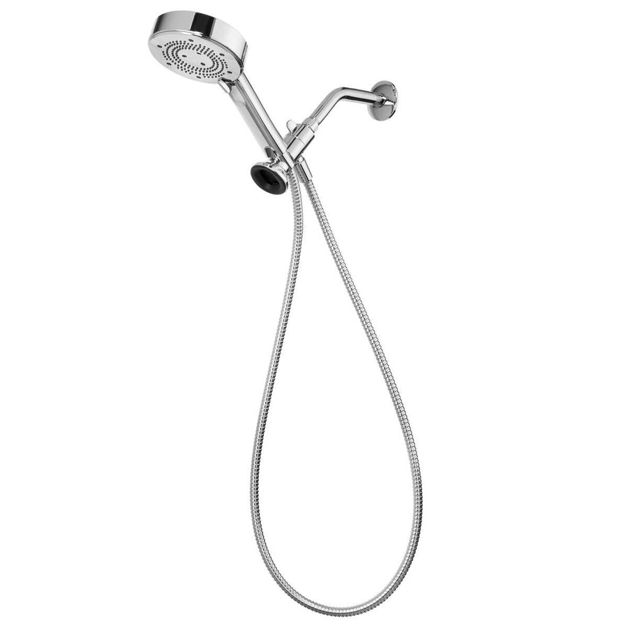 Water-Saving Hand Shower with Dual Docking, Pause Button and Rotating Spray Dial by Brondell Powerspray