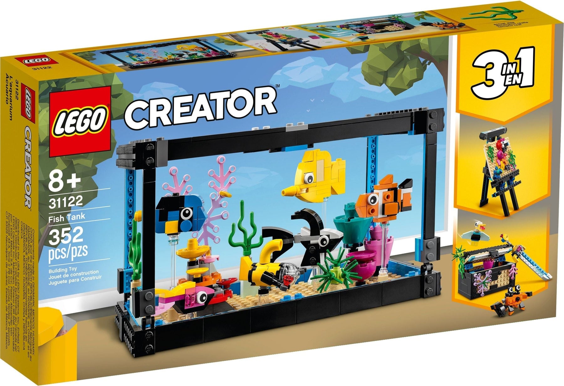 LEGO 31122 Creator 3in1 Fish Tank Playset - SuperSaverAU - view 1