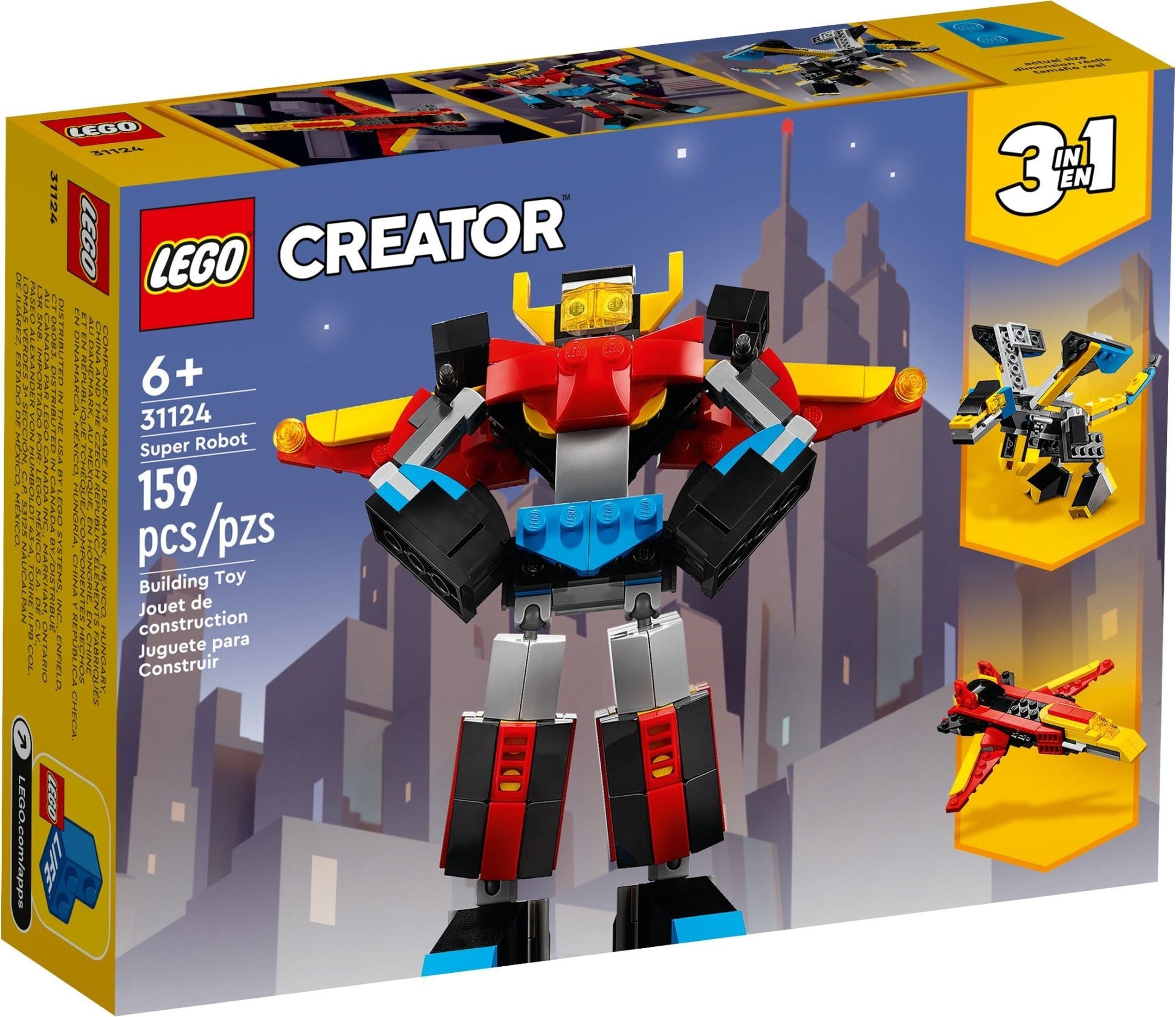 LEGO Creator 3-in-1 31124 Super Robot- Auzzi Store