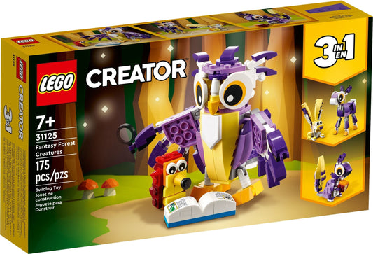 LEGO Creator 3-in-1 31125 Fantasy Forest Creatures- Auzzi Store