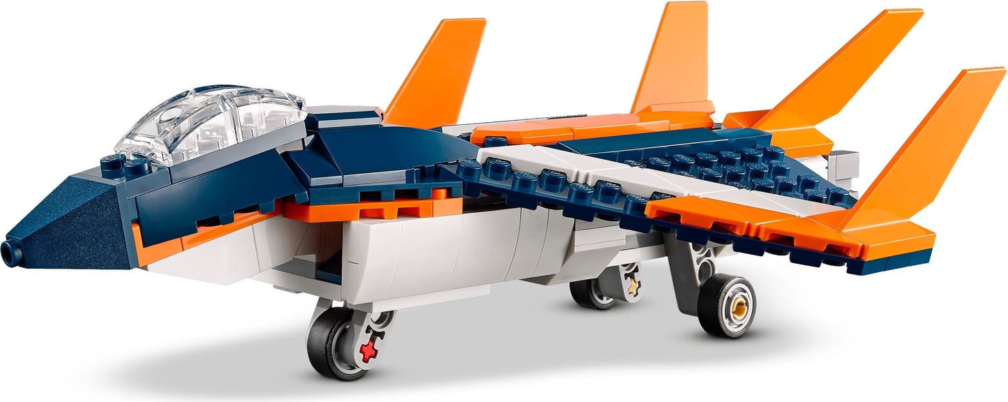 LEGO 31126 Supersonic-Jet 3-in-1 Plane, Helicopter, Boat