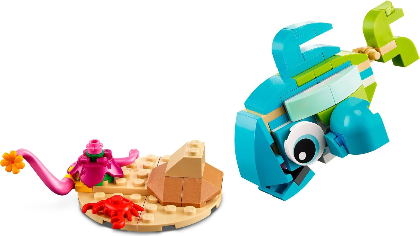 LEGO Creator 3-in-1 31128 Dolphin and Turtle- Auzzi Store