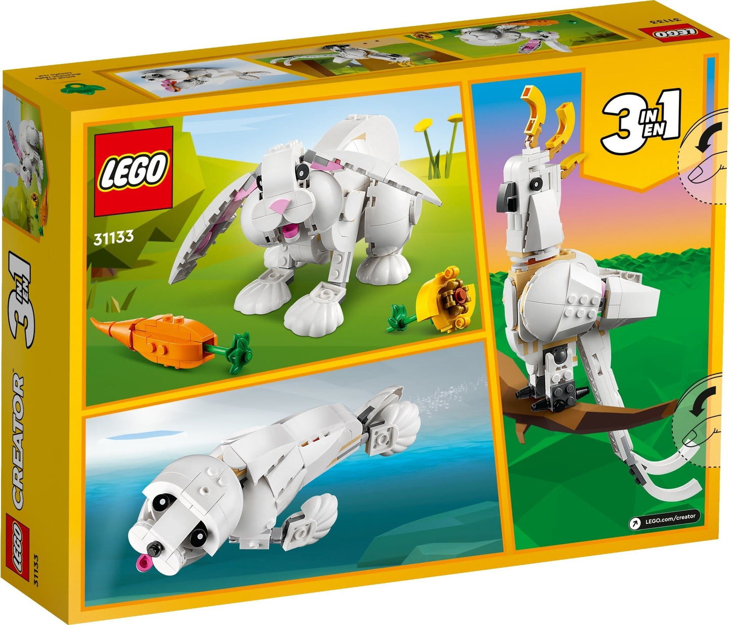 LEGO Creator Series 3in1 31133 White Rabbit- Auzzi Store