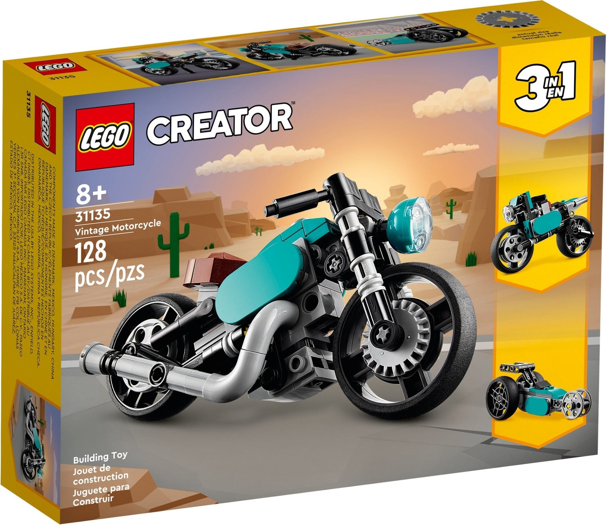 LEGO Creator 3-in-1 Series 31135 Vintage Motorcycle- Auzzi Store