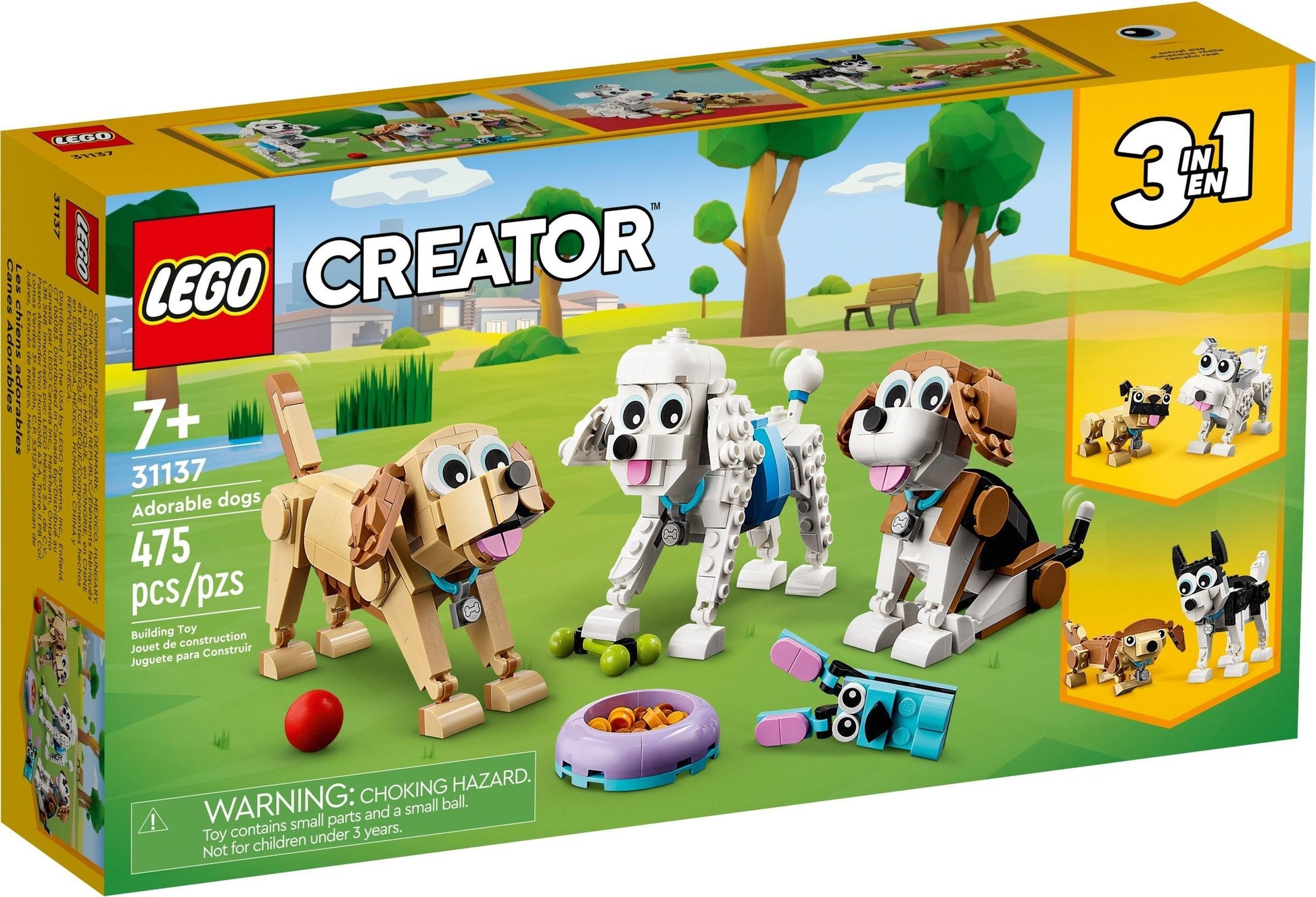 LEGO Creator 3-in-1 Series 31137 Adorable Dogs- Auzzi Store