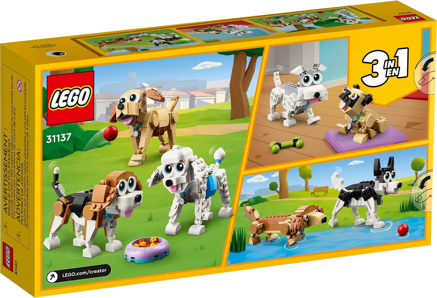LEGO Creator 3-in-1 Series 31137 Adorable Dogs- Auzzi Store