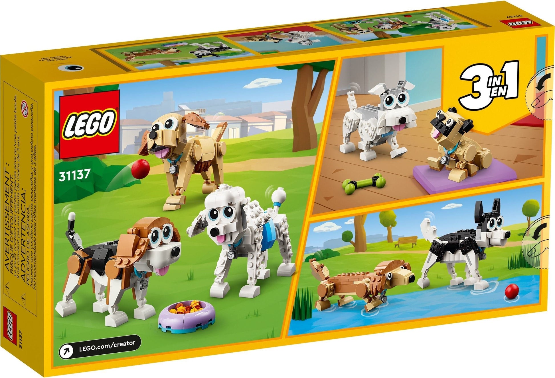 LEGO Creator 3-in-1 Series 31137 Adorable Dogs- Auzzi Store