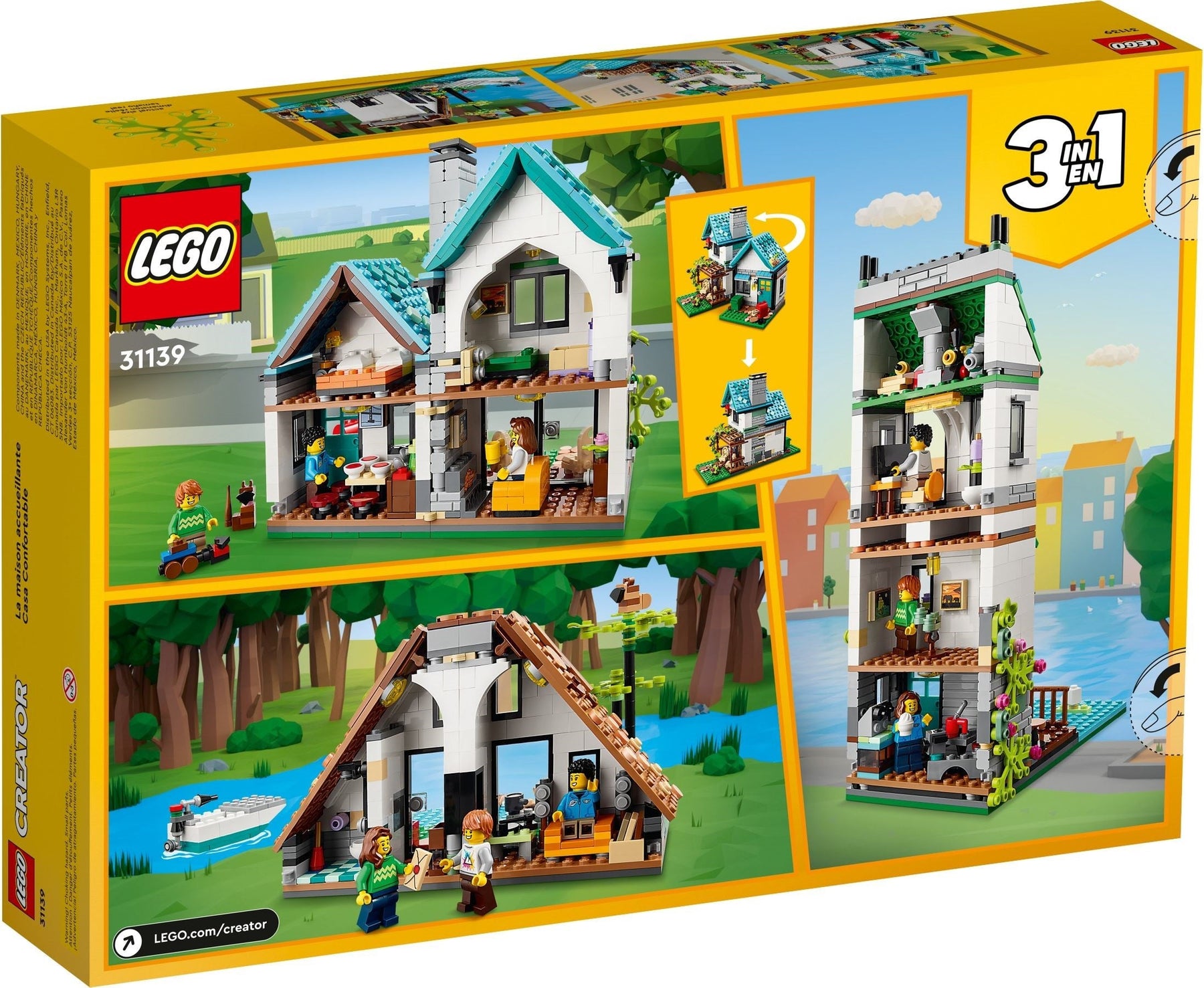 LEGO Creator 31139 3-in-1 Cosy House Building Toy - SuperSaverAU - view 3