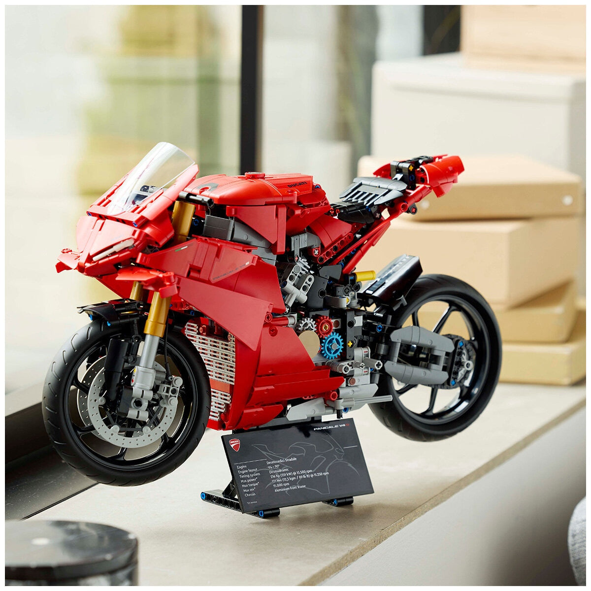 LEGO Technic Ducati Panigale V4 S Motorcycle Model Building Set 42202 - SuperSaverAU - view 10