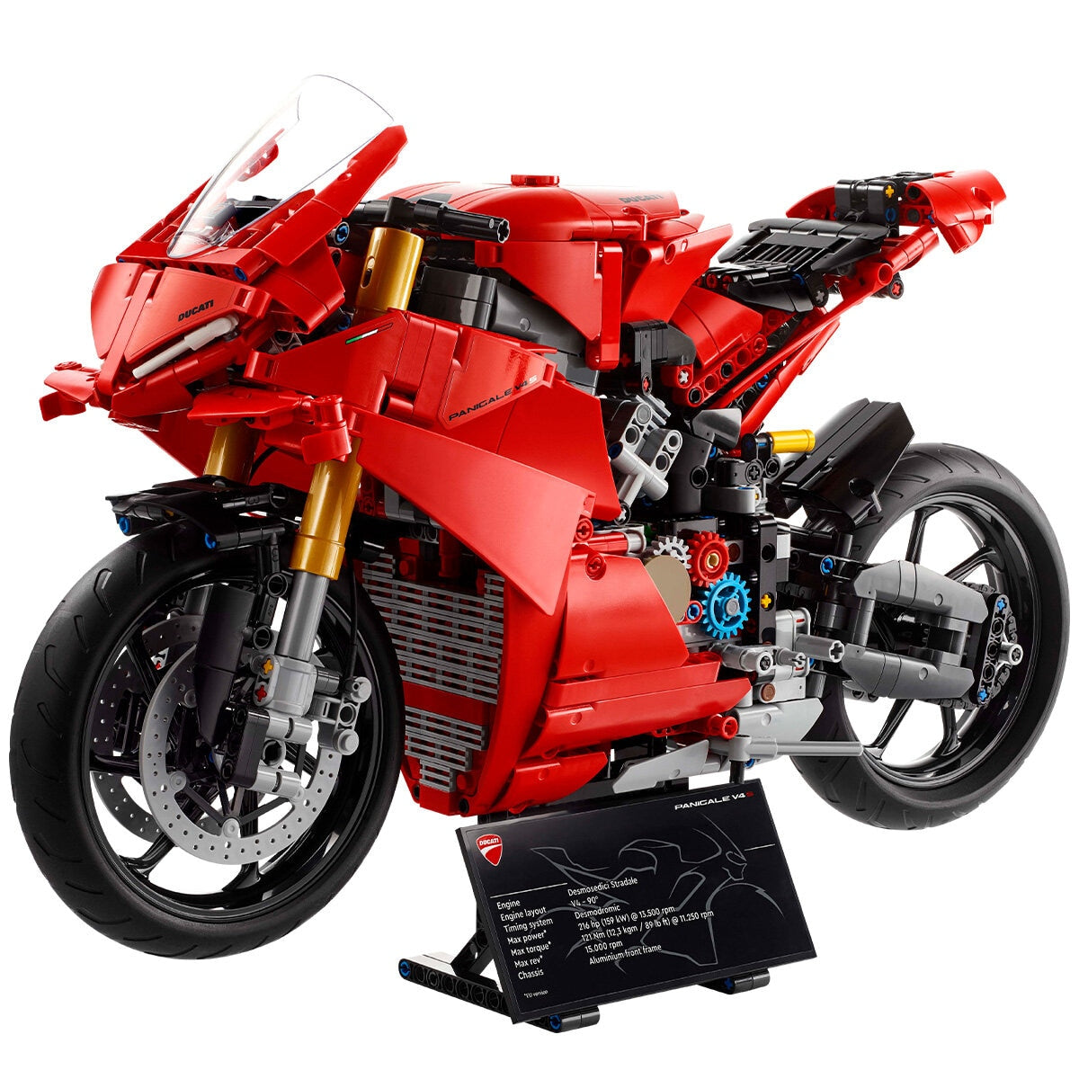 LEGO Technic Ducati Panigale V4 S Motorcycle Model Building Set 42202 - SuperSaverAU - view 2