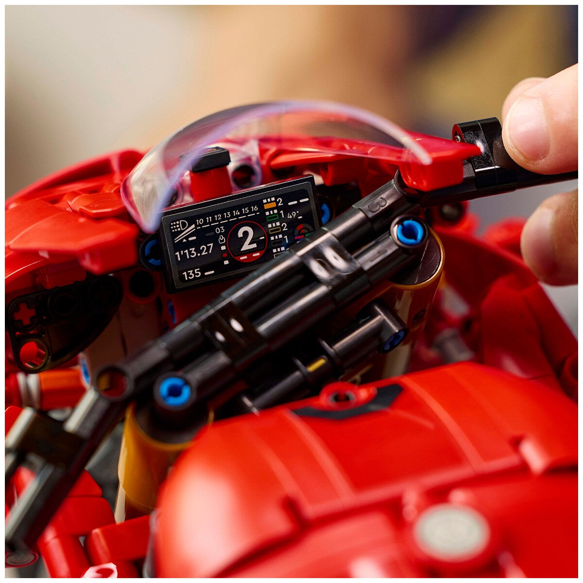 LEGO Technic Ducati Panigale V4 S Motorcycle Model Building Set 42202 - SuperSaverAU - view 7