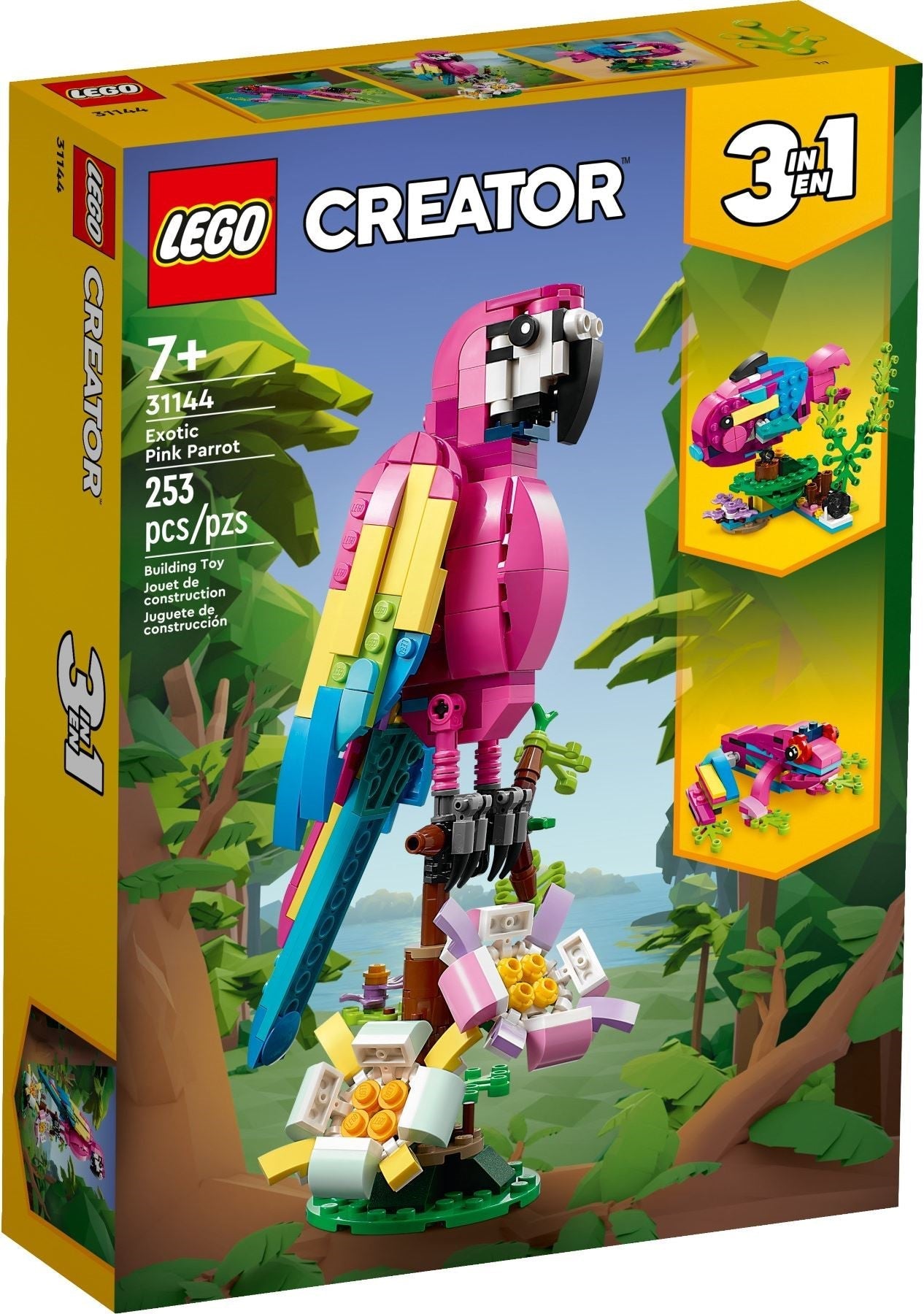 LEGO Creator 3-in-1 Series 31144 Exotic Pink Parrot- Auzzi Store