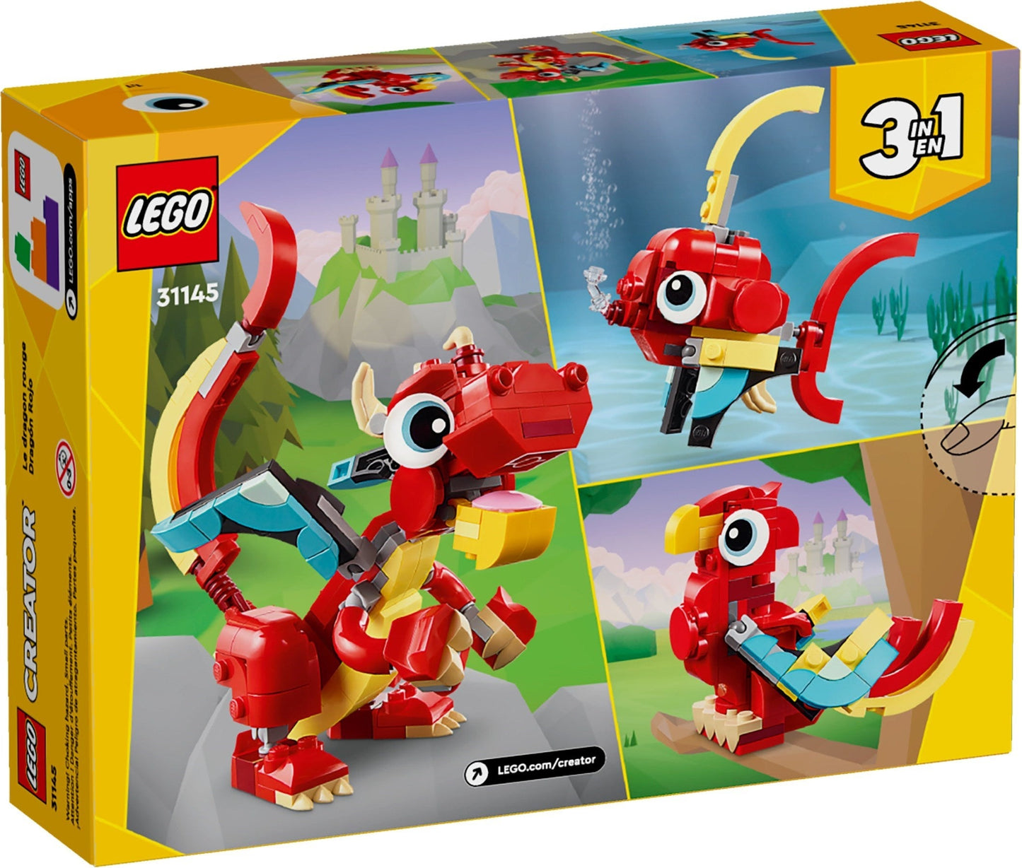 LEGO LEGO Creator Series 31145 Red Dragon- Auzzi Store