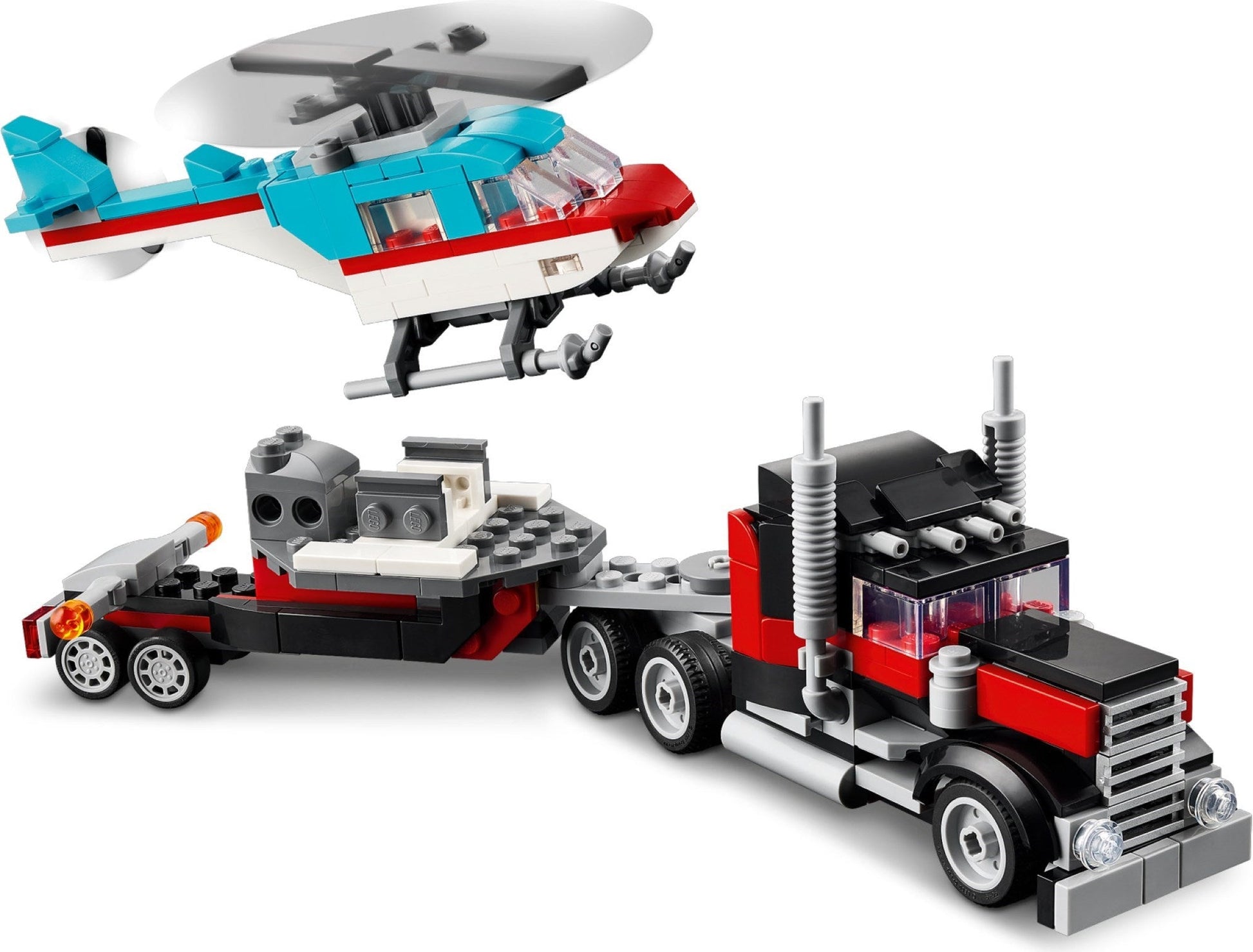 LEGO LEGO Creator Series 31146 Flatbed Truck with Helicopter- Auzzi Store