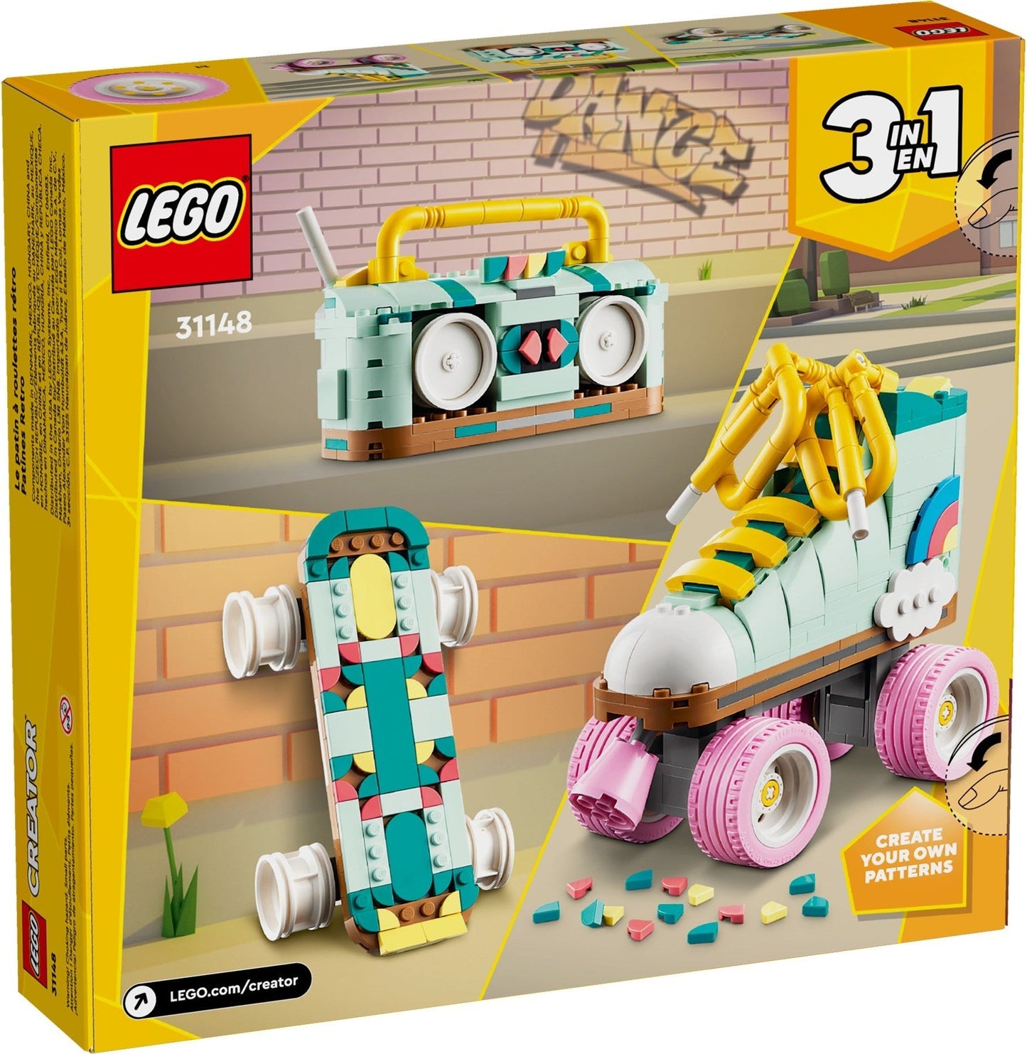 LEGO Creator Series 31148 Retro Roller Skate- Auzzi Store