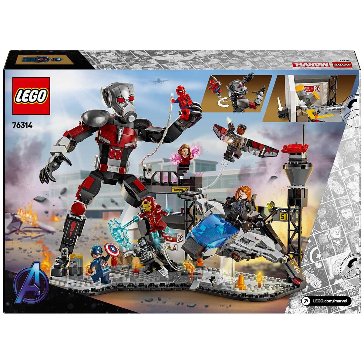 LEGO Marvel Captain America Civil War Action Battle 76314 - SuperSaverAU - view 10