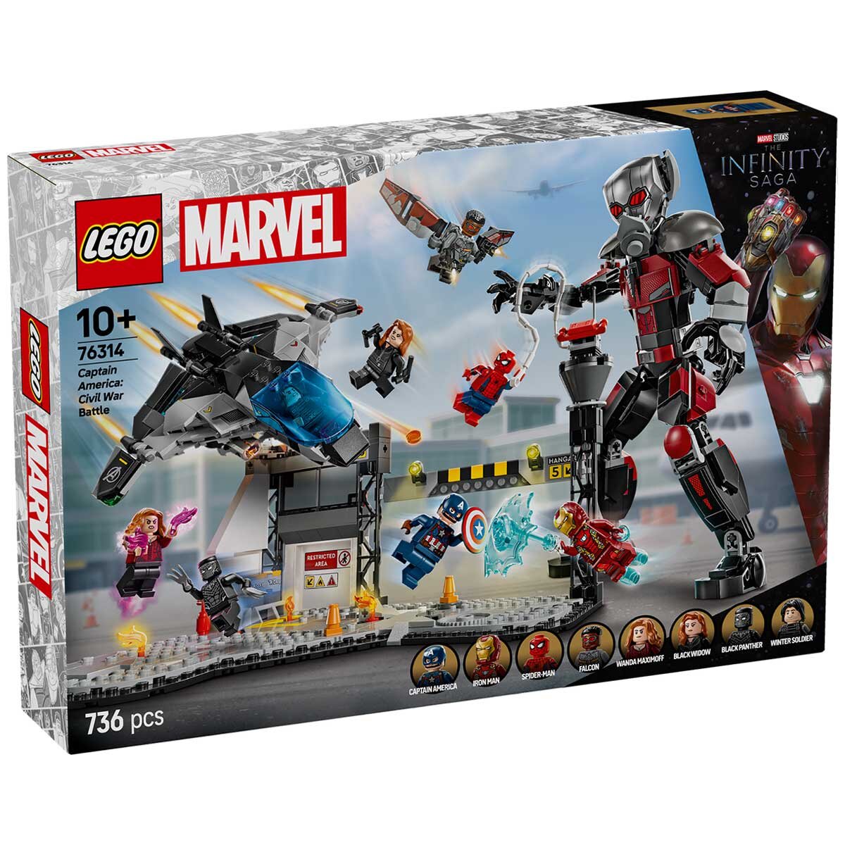 LEGO Marvel Captain America Civil War Action Battle 76314 - SuperSaverAU - view 9