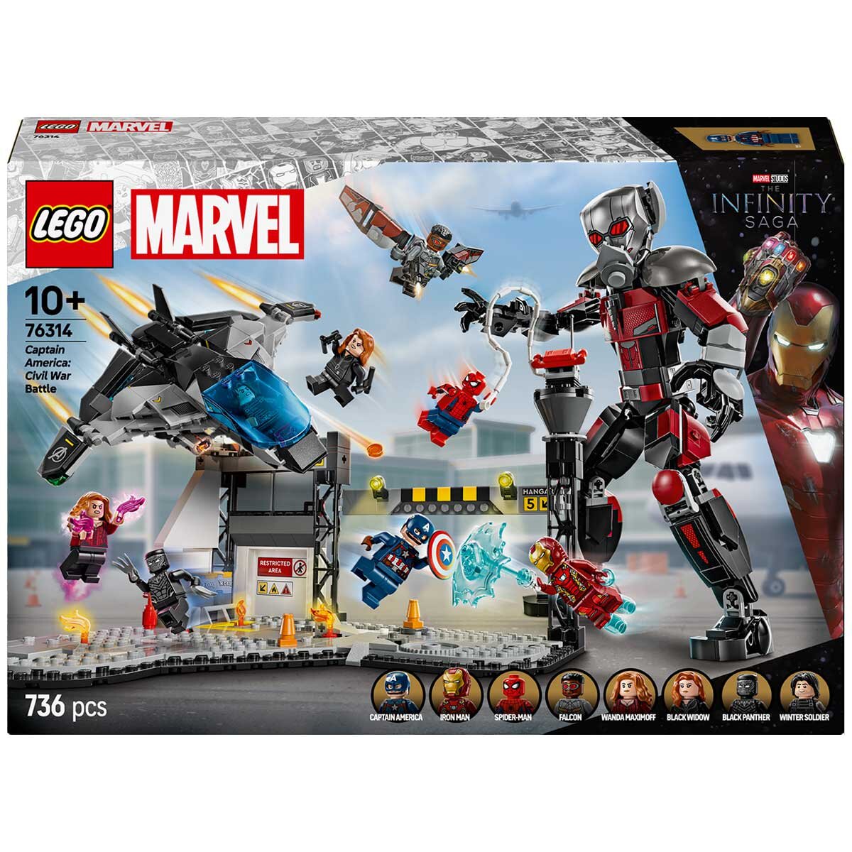 LEGO Marvel Captain America Civil War Action Battle 76314 - SuperSaverAU - view 8