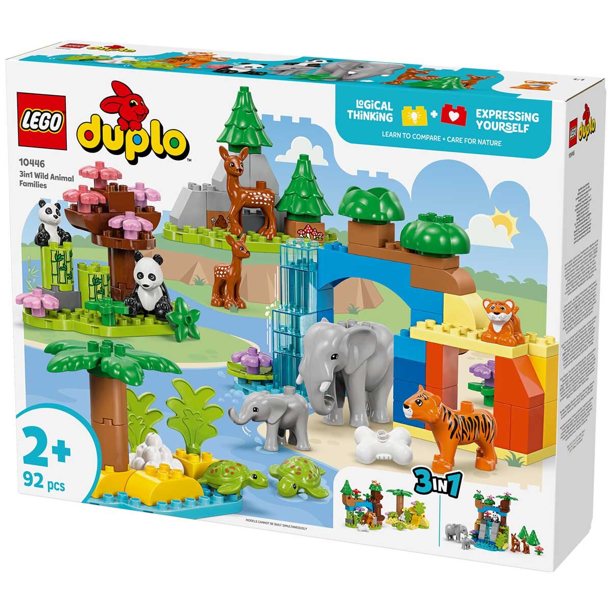 LEGO DUPLO Town 3 In 1 Wild Animal Families 10446