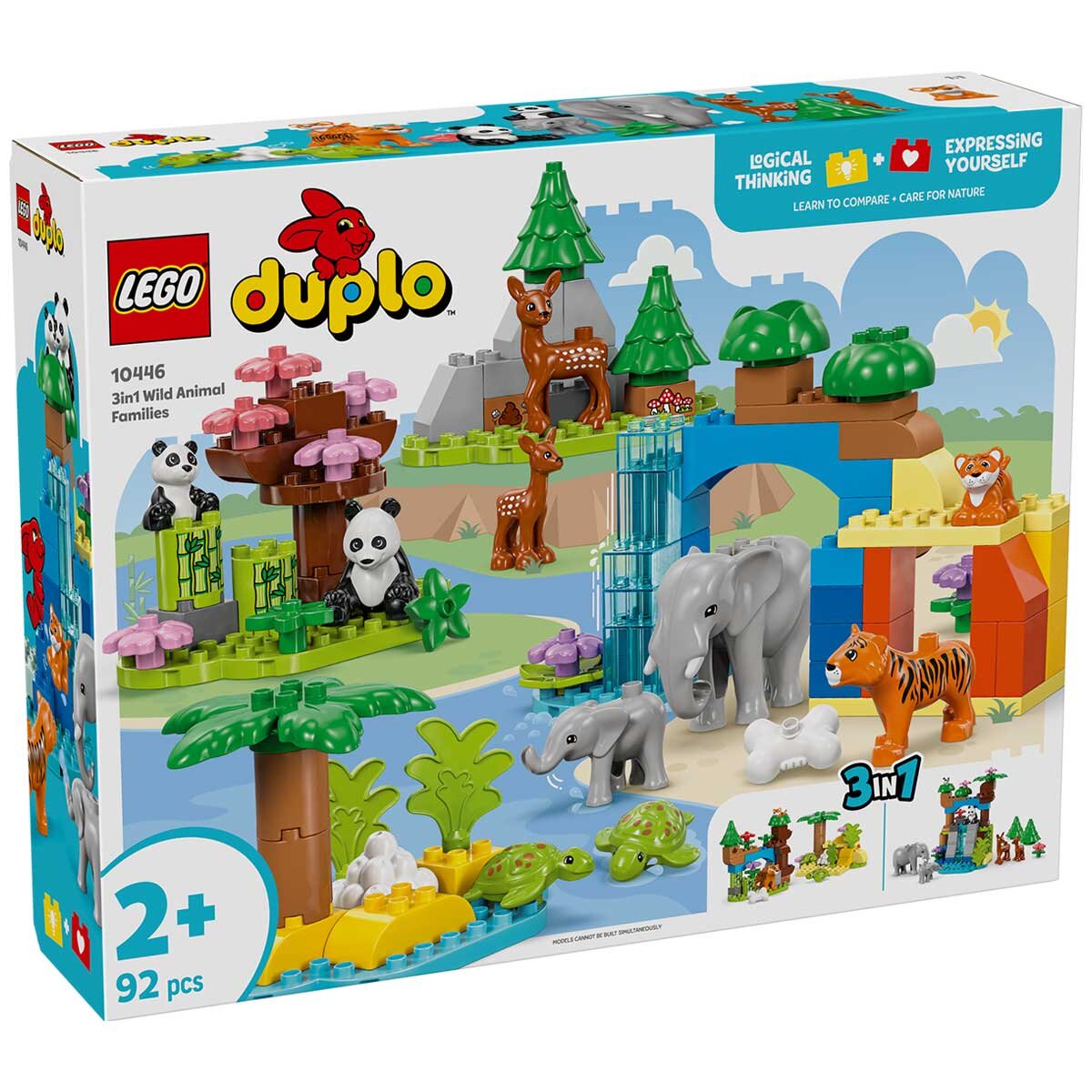 LEGO DUPLO Town 3 In 1 Wild Animal Families 10446