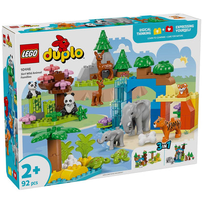 LEGO DUPLO Town 3 In 1 Wild Animal Families 10446