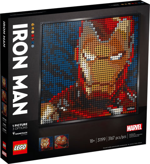 LEGO 31199 Iron Man Art Set: Build 3 Iconic Suits - SuperSaverAU - view 1