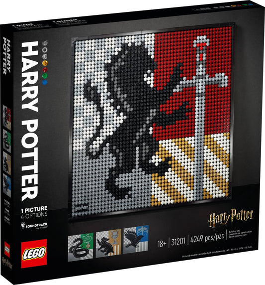 LEGO Art Series 31201 Harry Potter Hogwarts Crests- Auzzi Store
