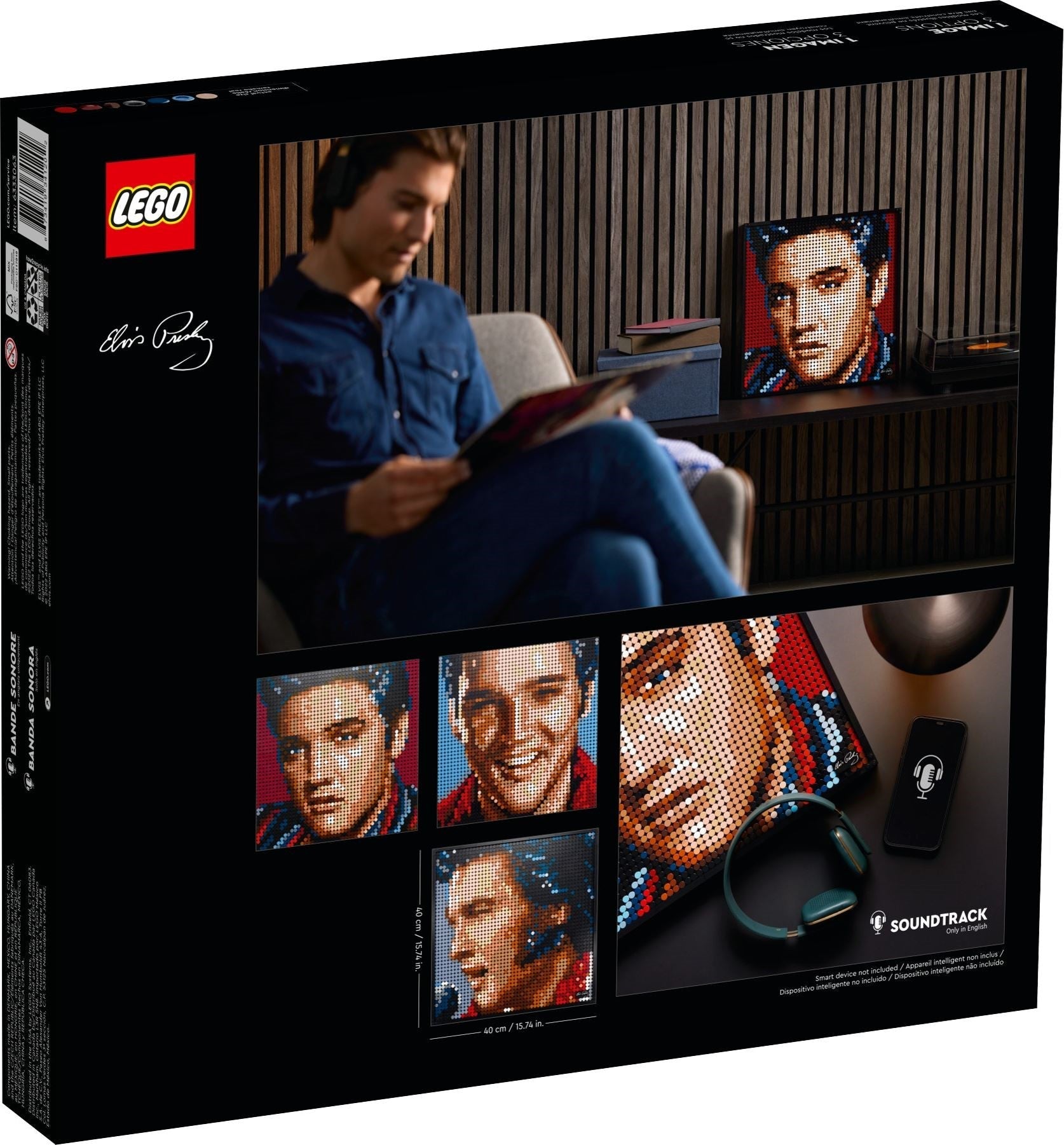 LEGO 31204 Elvis Presley “The King” Portrait - Buildable Wall Art - SuperSaverAU - view 2