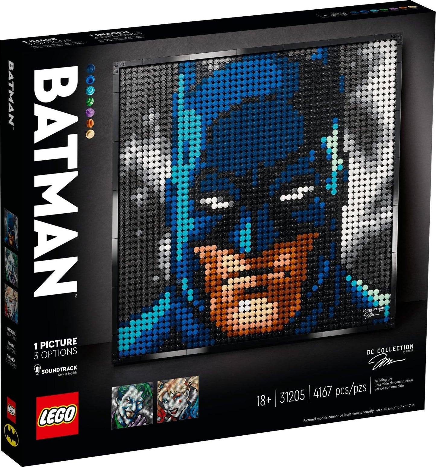 LEGO 31205 Jim Lee Batman Collection: Build Batman, Joker, or Harley Quinn