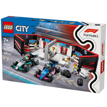 LEGO City F1 Garage & Mercedes-AMG And Alpine Cars Toy Playset 60444