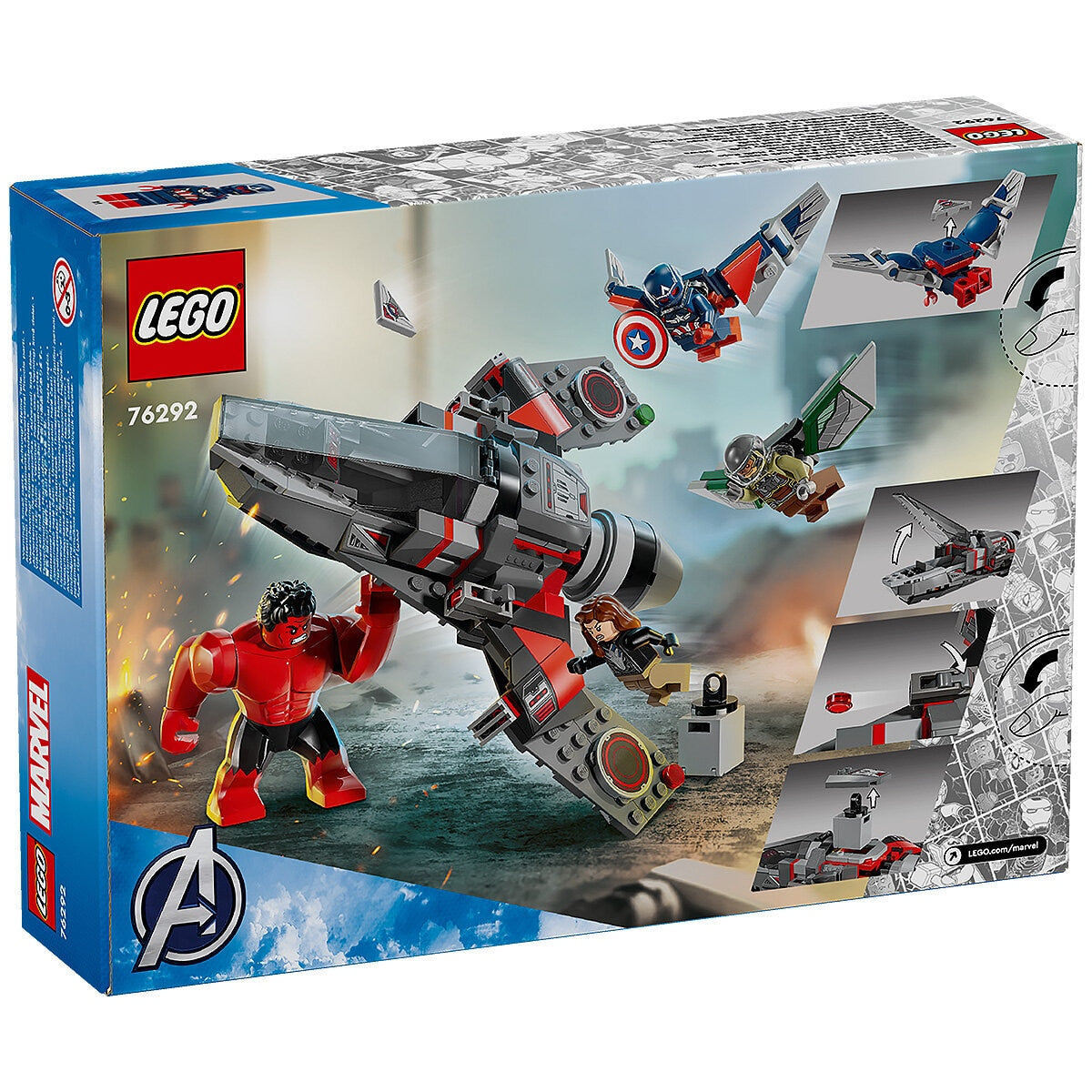 LEGO Marvel Captain America Vs Red Hulk Battle 76292 - SuperSaverAU - view 10