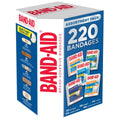 Band-Aid Assortment 220 Pack - Plastic, Extra Wide, Fabric, Tough, Clear Strips with Quilt-Aid Technology - SuperSaverAU - view 2