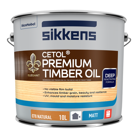Sikkens Cetol Premium Timber Oil Natural 10L - 10L - Matte Finish - UV Protection - SuperSaverAU - view 1