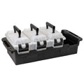 Greenmade Store All Multipurpose Storage Container 4 Pack - Clear, Stackable, Durable & Eco-Friendly - SuperSaverAU - view 1
