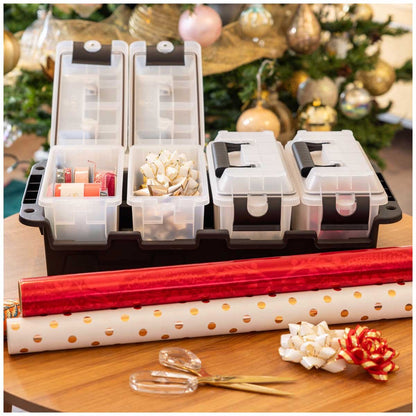 Greenmade Store All Multipurpose Storage Container 4 Pack - Clear, Stackable, Durable & Eco-Friendly