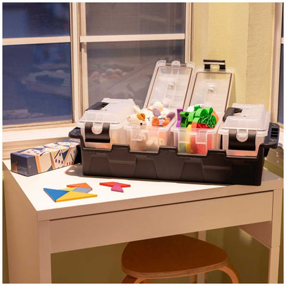 Greenmade Store All Multipurpose Storage Container 4 Pack - Clear, Stackable, Durable & Eco-Friendly