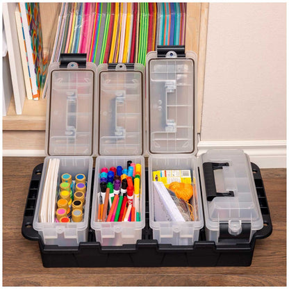 Greenmade Store All Multipurpose Storage Container 4 Pack - Clear, Stackable, Durable & Eco-Friendly