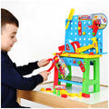 Bildo Little Tikes Cozy's Toolbench 36 Piece Set with Toolbench, Hammer, Saw, Screwdriver, Wrench, Angle, Screws, 50 cm Bench Height - SuperSaverAU - view 3