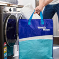 Wrap & Move 105L Moving Bag - Tough Poly-Woven Storage Bag with Zipper & Handles