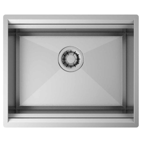 Artinox Layer SBR 50 Workstation Sink - Compact 540mm Width, Brushed 304 Stainless Steel, Italian Made - SBR50