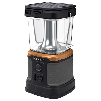 Duracell 3000 Lumen Rechargeable Lantern | Solar & Qi Charging | 50-Day Runtime | IPX4 Weather Resistant