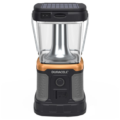 Duracell 3000 Lumen Rechargeable Lantern | Solar & Qi Charging | 50-Day Runtime | IPX4 Weather Resistant