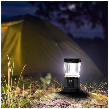 Duracell 3000 Lumen Rechargeable Lantern | Solar & Qi Charging | 50-Day Runtime | IPX4 Weather Resistant